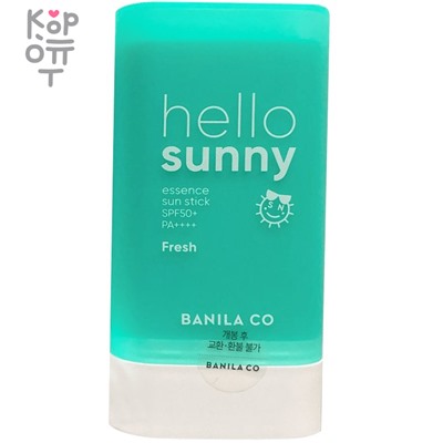BANILA CO  Hello Sunny Essence Sun Stick - Fresh - Солнцезащитный стик-эссенция с экстрактом Березы 18,5гр.,