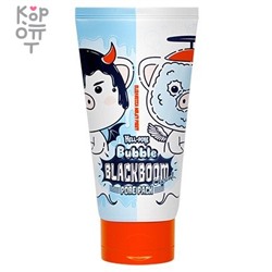 Elizavecca Hell-Pore Bubble Blackboom Pore Pack - Чёрная кислородная маска для очищения пор на коже лица, 150мл.,