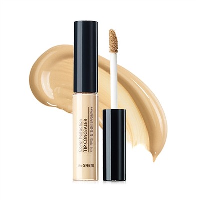 Консилер для маскировки недостатков кожи Cover Perfection Tip Concealer 02. Rich Beige, SAEM 6,8 г