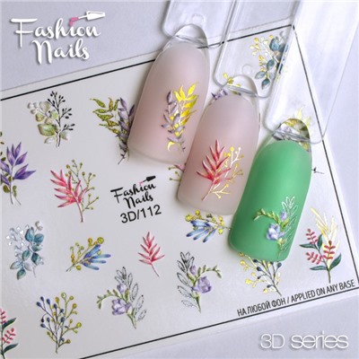 Fashion Nails, Слайдер-дизайн 3D/112