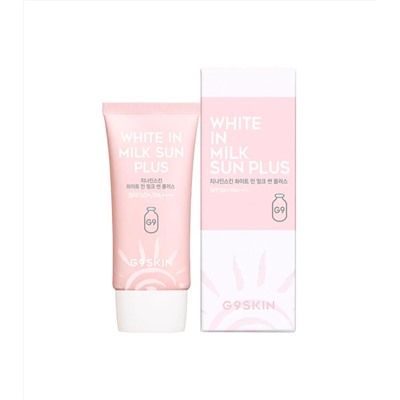 Крем для лица солнцезащитный WHITE IN MILK SUN PLUS, G9SKIN, 40 мл