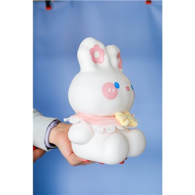 Копилка «Happy bunny», white (21 см), пластик