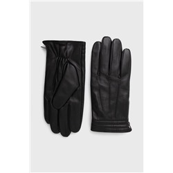 Rękawiczki męskie skórzane kolor czarny