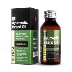 Аюрведическое масло для бороды (100 мл), Ayurvedic Beard Oil, произв. Ustraa