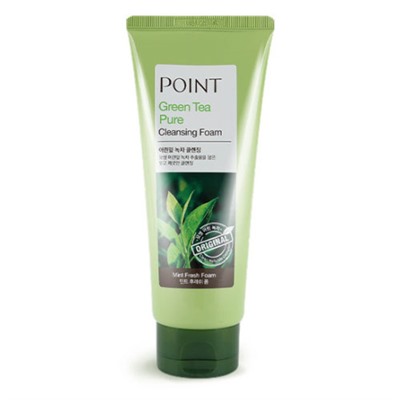 POINT Green Tea Pure Mint Освежающая пенка для умывания с экстрактом мяты и зеленого чая