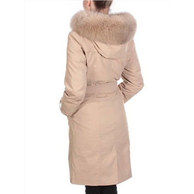 21002 DARK BEIGE Пальто зимнее женское MAILILUO (150 гр. холлофайбера) размер 46