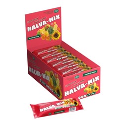 Батончик подсолнечный “Halva-Mix” с цукатами в глазури 60г