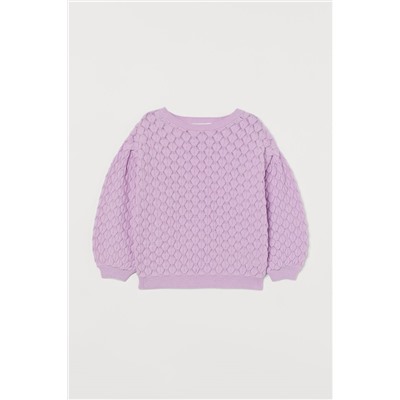 Pointelle-knit jumper