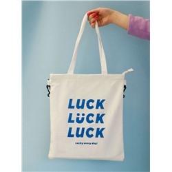 Сумка шоппер "Luck", white