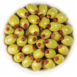 Оливки фаршированные вяленными томатами 125гр