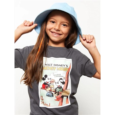 LCW Kids                                            
                                            Bisiklet Yaka Minnie ve Mickey Mouse Baskılı Kısa Kollu Kız Çocuk Tişört