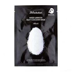 Маска для упругости кожи с протеинами шелка Water Luminous Silky Cocoon Mask Black, JM Solution 35 мл