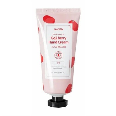 Омолаживающий крем для рук с экстрактом ягод, Fresh Berries Goji Berry Hand Cream, LanSkin, 100 мл