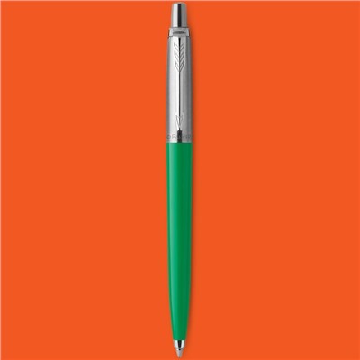 Ручка шариковая Parker Jotter Color М, корпус пластиковый, зелёный, синие чернила, блистер