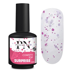 16 мл, Patrisa Nail, Топ матовый Confetti Top Surprise