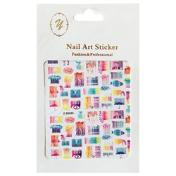 Nail Art Sticker, 2D стикер Z-D3634