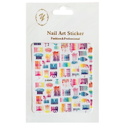 Nail Art Sticker, 2D стикер Z-D3634