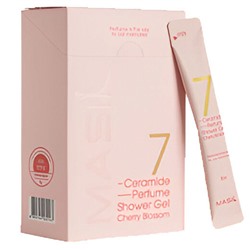 Гель для душа с ароматом вишни, 7 CERAMIDE PERFUME SHOWER GEL_Cherry Blossom Stick Pouch, ALLMASIL, 8 мл*20 шт.