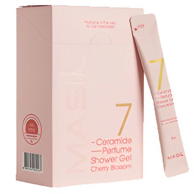 Гель для душа с ароматом вишни, 7 CERAMIDE PERFUME SHOWER GEL_Cherry Blossom Stick Pouch, ALLMASIL, 8 мл*20 шт.