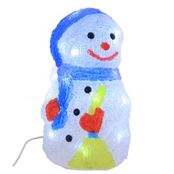 Изделие декоративное "Снеговик" (работает от сети) L14 W14 H25 см