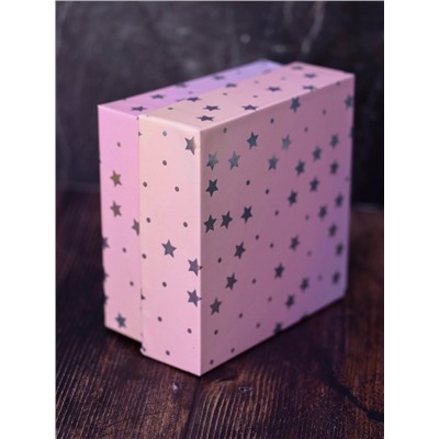 Подарочная коробка «Starry sky», pink (19*19*9.5)