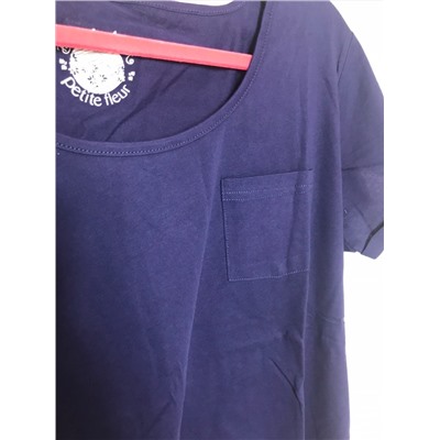 petite fieur  футболка синяя короткий рукав 44-46
