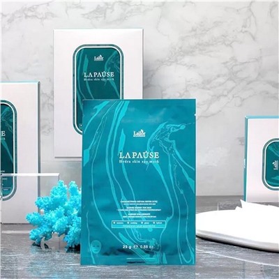 Увлажняющая маска для лица с морским коллагеном и кипарисовой водой La-Pause Hydra Skin Spa Mask, Lador 25 г