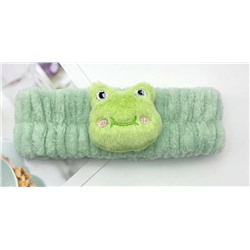 Повязка на голову "Cute frog", green