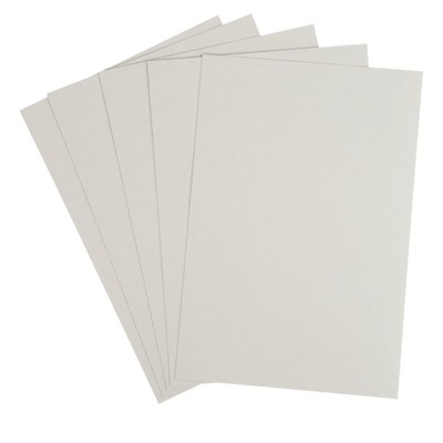 Картон белый А4, 5 листов "Хобби тайм", немелованный 190 г/м2, МИКС