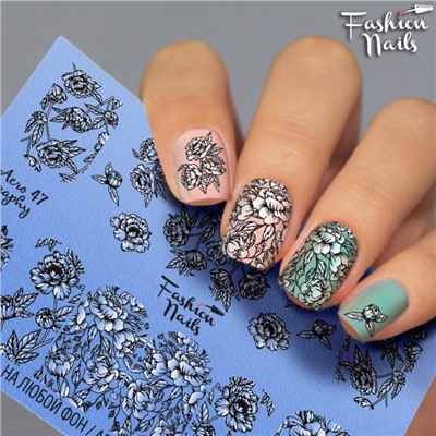 Fashion Nails, Слайдер-дизайн Aerography 47