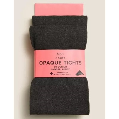 2pk of 60 Denier Tights