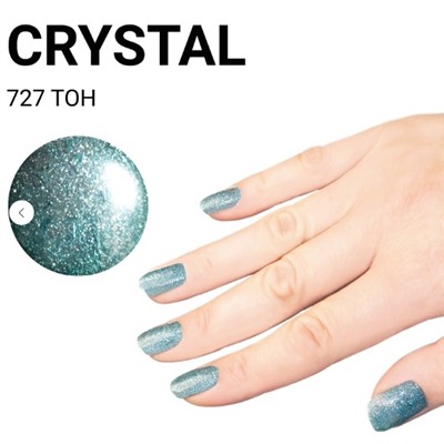 JEANMISHEL CRYSTAL 727 Лак для ногтей с блестками 3D эффект голографии  12мл
