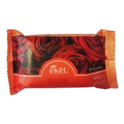 Мыло косметическое с экстрактом розы Peeling Soap Rose, Ekel, 150 г