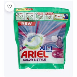 ARIEL All in 1 Pods капсулы для стирки цветных тканей Color & Style 41 шт.