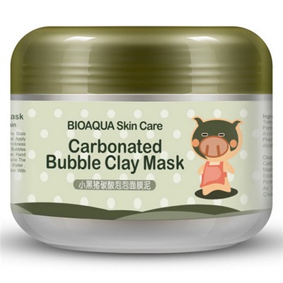 BIOAQUA, Очищающая пузырьковая маска, Carbonated Bubble Clay Mask,100 г.