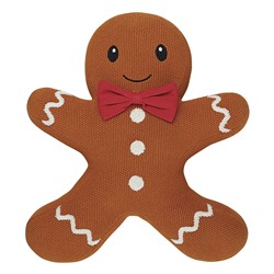 Подушка вязаная Classy gingerbread из коллекции New Year Essential, 40х50 см