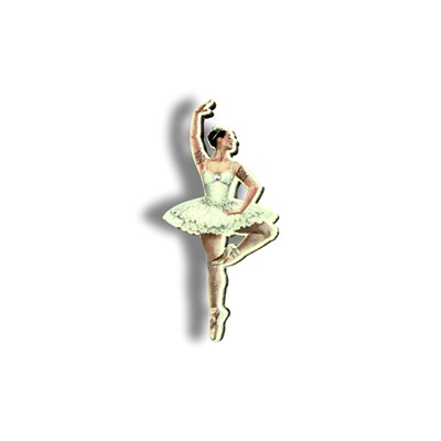 Балерина в ажуре- Брошь/ значок -320
