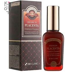 3W CLINIC Premium Placenta Intensive Essence - Интенсивная эссенция с Плацентой, 50мл.,