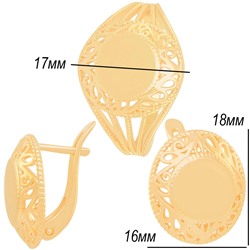 Набор 013, под золото 585 пробы, без камней, Fallon