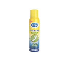 Scholl Fuss Extra Fresh спрей для ног, мягкий дезодорант для ног с длительным действием против неприятных запахов, 150 мл