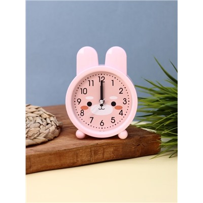 Часы-будильник "Bunny", pink (13,5х10,4 см)