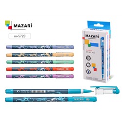 Ручка шариковая Mazari SHADOW синяя 0,7мм на масляной основе M-5723/24/Китай***