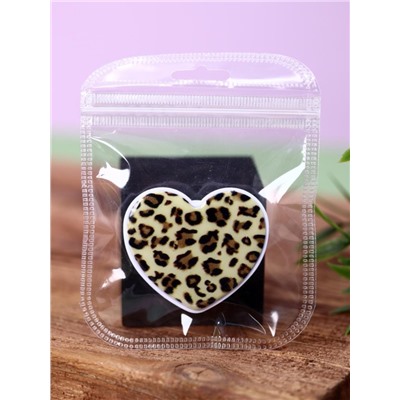 Попсокет "Heart",  leopard