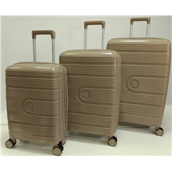 Набор из 3-х чемоданов с расширением 23101 Светло-серый