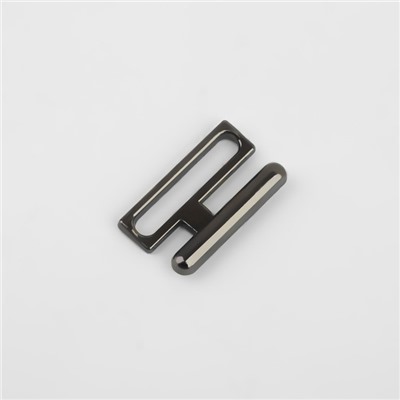 Застёжка для купальника, металлическая, 20 мм, 5 шт, цвет чёрный никель