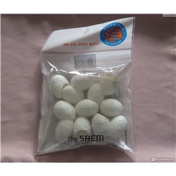 СМ Спонж косметический (очищающие шелковые коконы) Cocoon Silk Ball (12P)