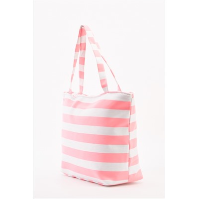 Large Striped Shopper Bag