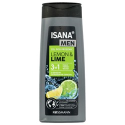 Гель д/душа ISANA MEN Duschgel Lemon&Lime/Лимон и Лайм /300мл