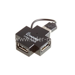 Разветвитель на 4 порта (USB hub) SBHA-6900-K Smartbuy черный