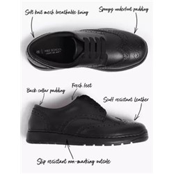 Kids’ Leather School Shoes (13 Small - 7 Large)
